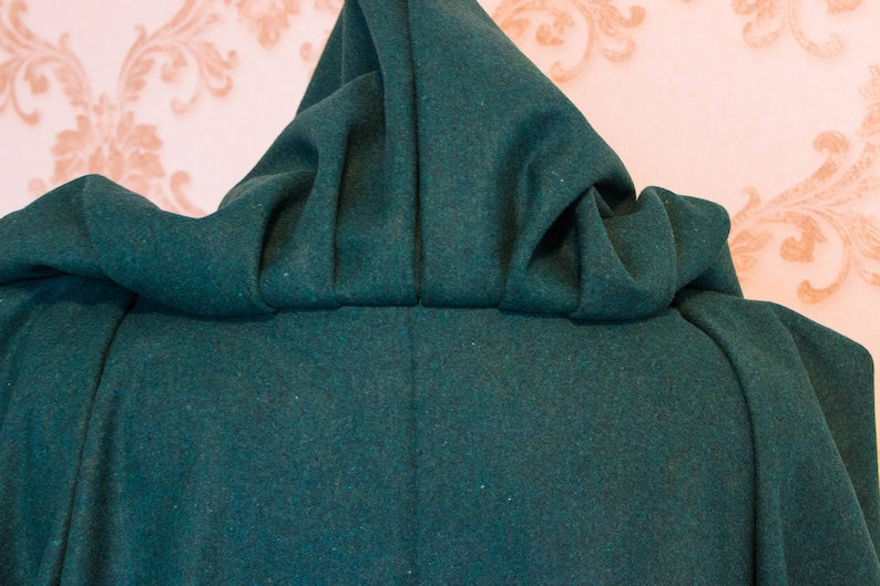 Pagan Ritual Robe, Wiccan Cape, Druid Clothing, Larp Cleric Vestment, Priest Chasuble, Shamanic Witch Clothing, Elven Cosplay Costume