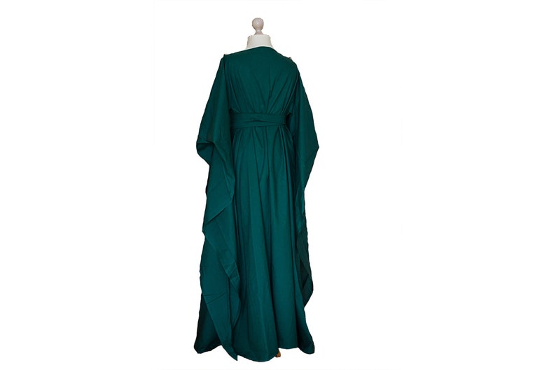 Medieval Dress Costume for Women, Fairy Dress Adult, Pagan Wedding Dress Simple, Cotton or Linen,