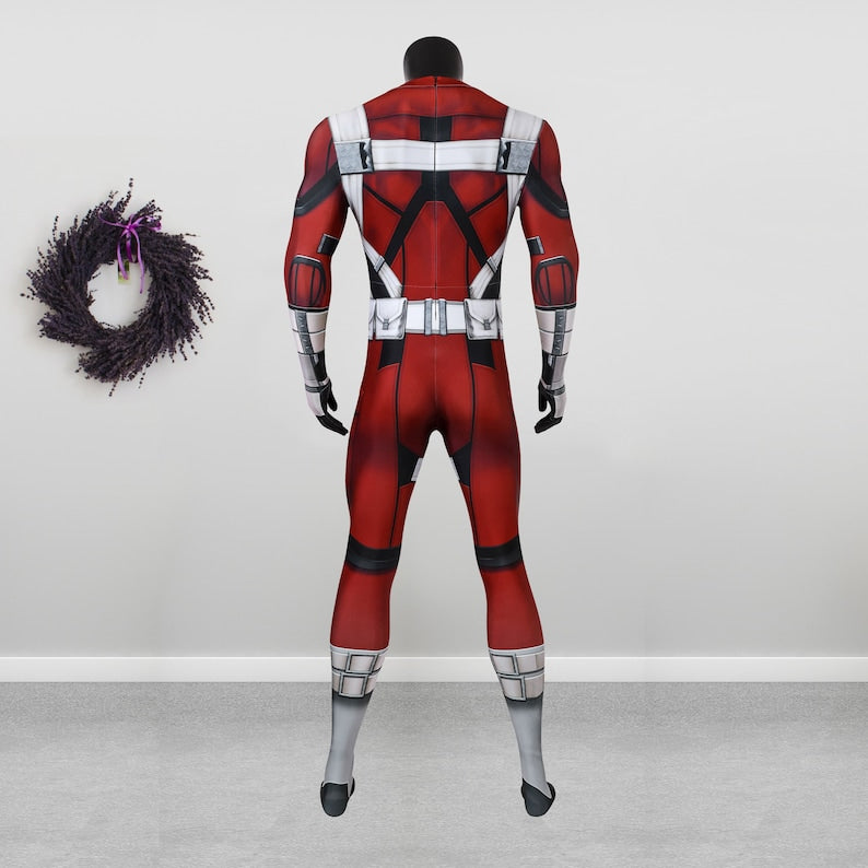 Black Widow Red Guardian Costume Cosplay Suit Bodysuit