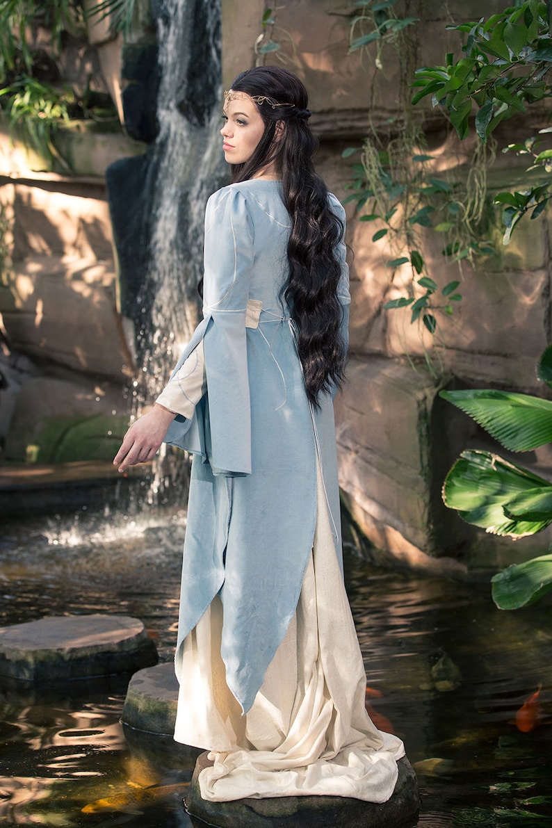 Elven Coat Luthien Tinuviel, Elvish Dress, Medieval Dress, Elvish Wedding Dress, Elf Cosplay, Elven Wedding Dress, Cosplay Costume,