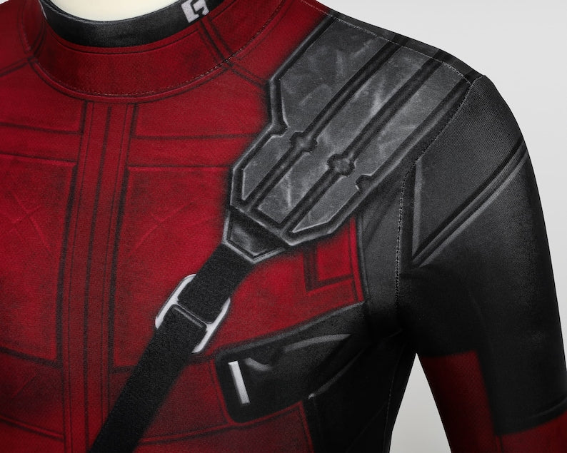 Deadpool Costume Cosplay Suit Wade Wilson Halloween Outfit for Kids
