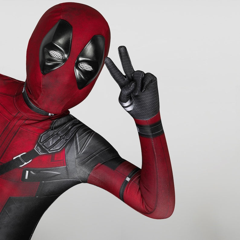 Deadpool Costume Cosplay Suit Wade Wilson Halloween Outfit for Kids