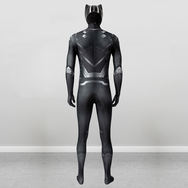 Black Panther Costume Cosplay Suit T&#39;Challa Captain America Civil War Ver 1