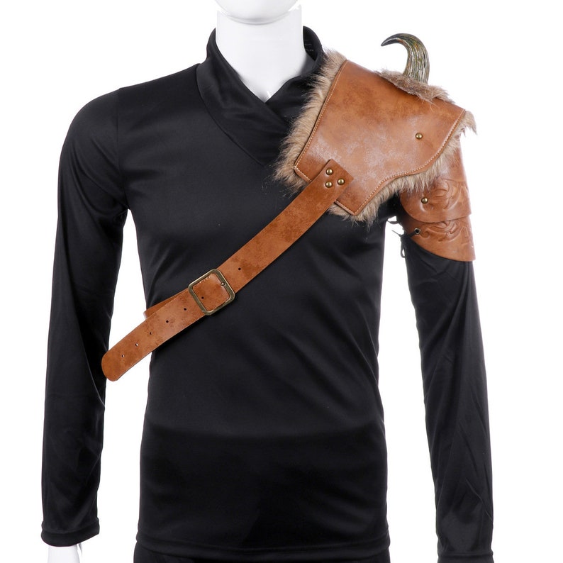 Medieval Viking Armor Shoulder Armor Shoulder Armor Shoulder Armor Gladiator Shoulder Armor Combat Armor Men&#39;s Muscle Leather Shoulder