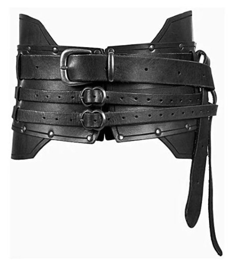 Handmade Heavy Armor Belt Medieval Steampunk Dress Up Belt Retro Belt Belt Men&#39;s Belt Armor Belt Leather Belt