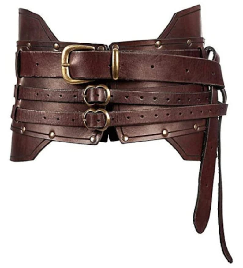 Handmade Heavy Armor Belt Medieval Steampunk Dress Up Belt Retro Belt Belt Men&#39;s Belt Armor Belt Leather Belt