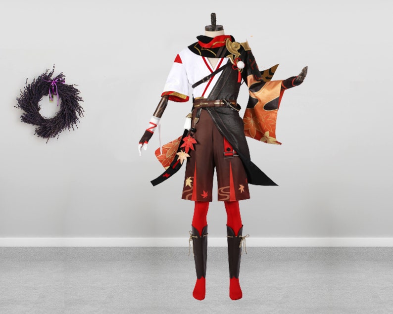 Genshin Impact Kazuha Costume Cosplay Suit Ver1 Men&#39;s Outfit