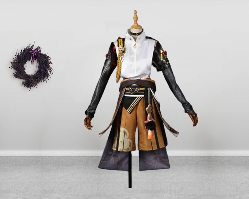 Genshin Impact Shikanoin Heizou Costume Cosplay Suit Men&#39;s Outfit