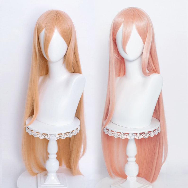 Power&#39;s Cosplay Wig, Orange Wig, Pink Wig, Halloween Cos