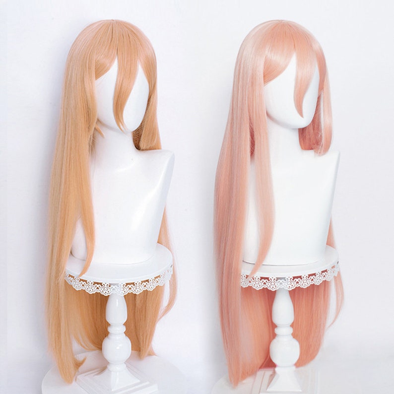 Power&#39;s Cosplay Wig, Orange Wig, Pink Wig, Halloween Cos