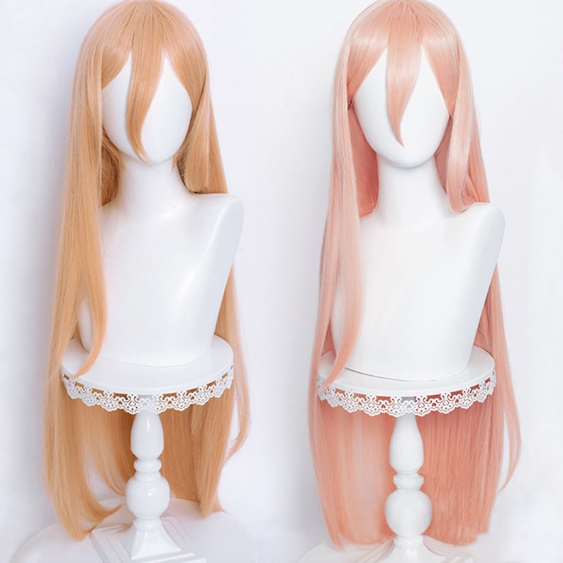 Power&#39;s Cosplay Wig, Orange Wig, Pink Wig, Halloween Cos