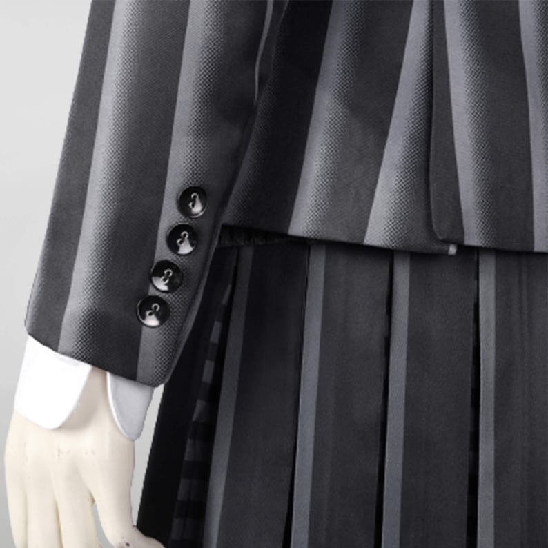 The Addams Family Wednesday Addams Costume Cosplay Nevermore School Uniform Suit Women&#39;s Outfit
