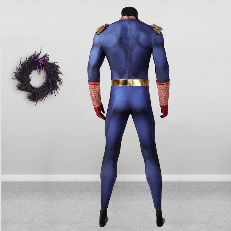 The Homelander Costume Cosplay Bodysuit Halloween Men&#39;s Outfit
