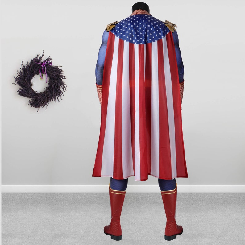 The Homelander Costume Cosplay Bodysuit Halloween Men&#39;s Outfit