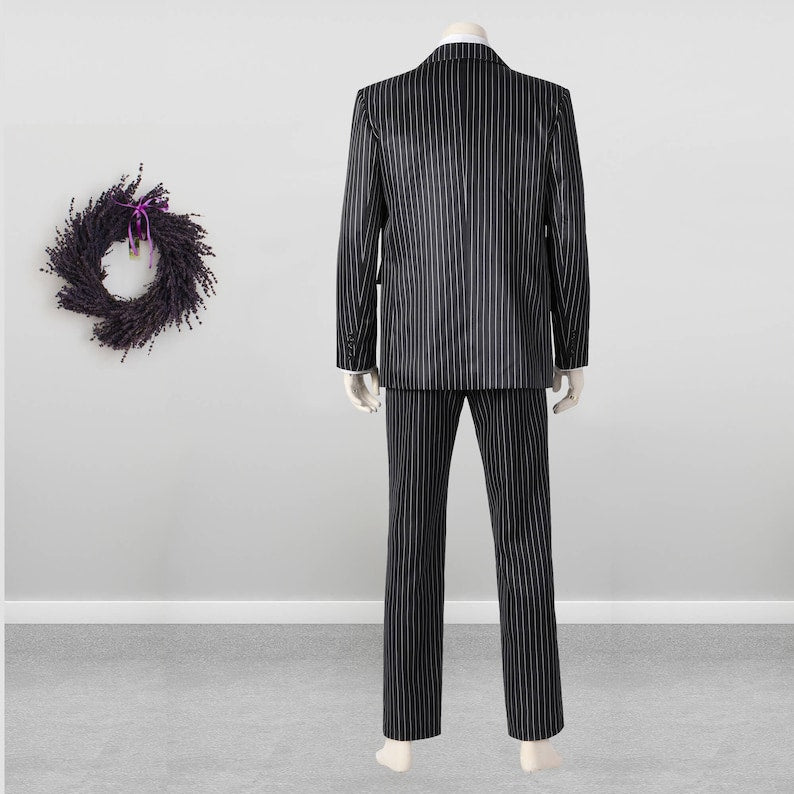 The Addams Family Gomez Addams Costume Cosplay Suit Halloween Men&#39;s Outfit