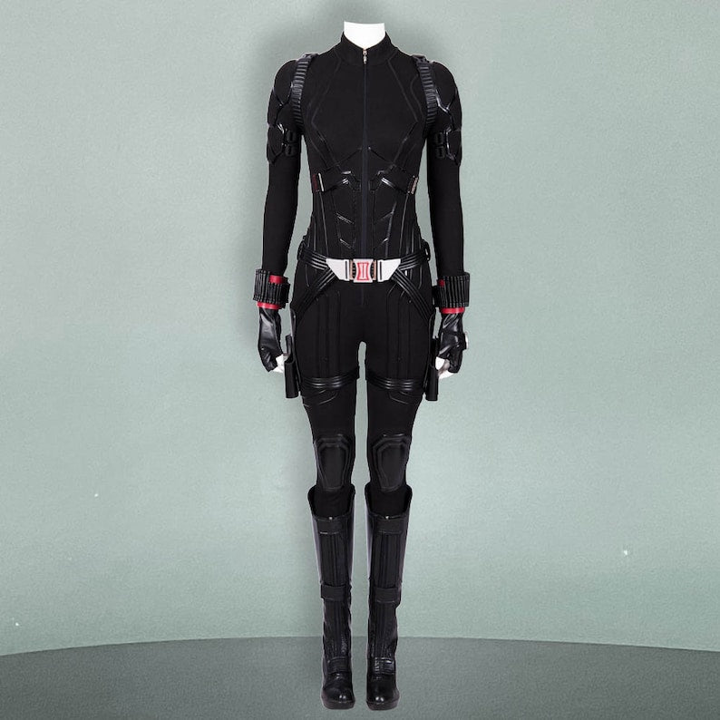 Black Widow Black Uniform Costume Cosplay Avengers 4 Endgame Natasha Romanoff Black Suit Halloween Cosplay Party Suit