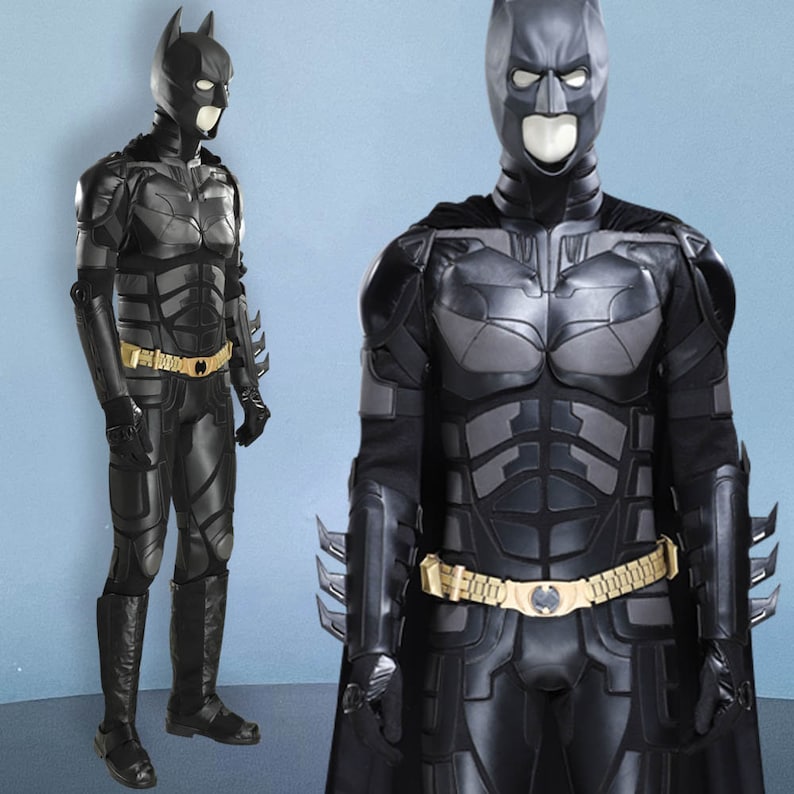 Bat Costume Suit The Dark Knight Black Battle Cosplay Suit Halloween Cosplay Party Suit