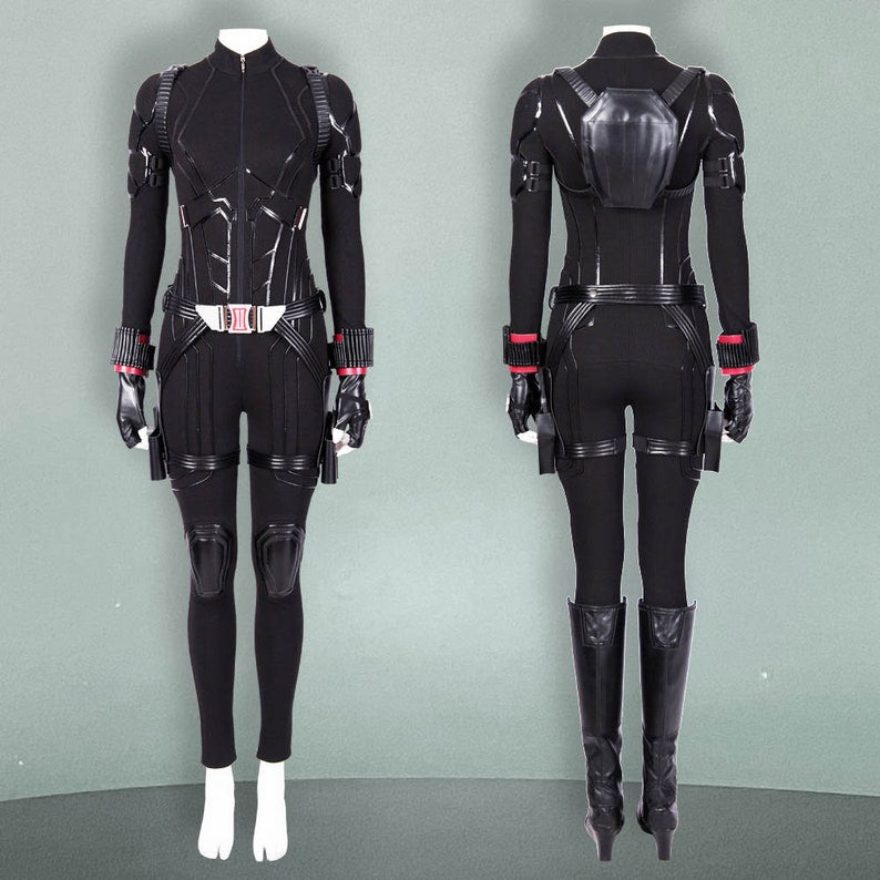 Black Widow Black Uniform Costume Cosplay Avengers 4 Endgame Natasha Romanoff Black Suit Halloween Cosplay Party Suit