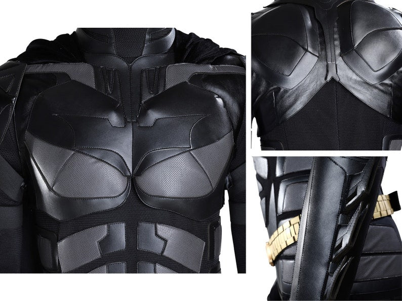 Bat Costume Suit The Dark Knight Black Battle Cosplay Suit Halloween Cosplay Party Suit