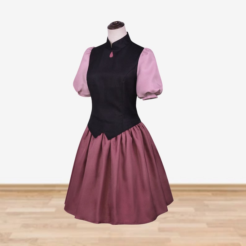 Owl House Amity Cosplay Dress Suit, Amity Blight Dress Owl House Halloween Costume Christmas Uniform Outfit