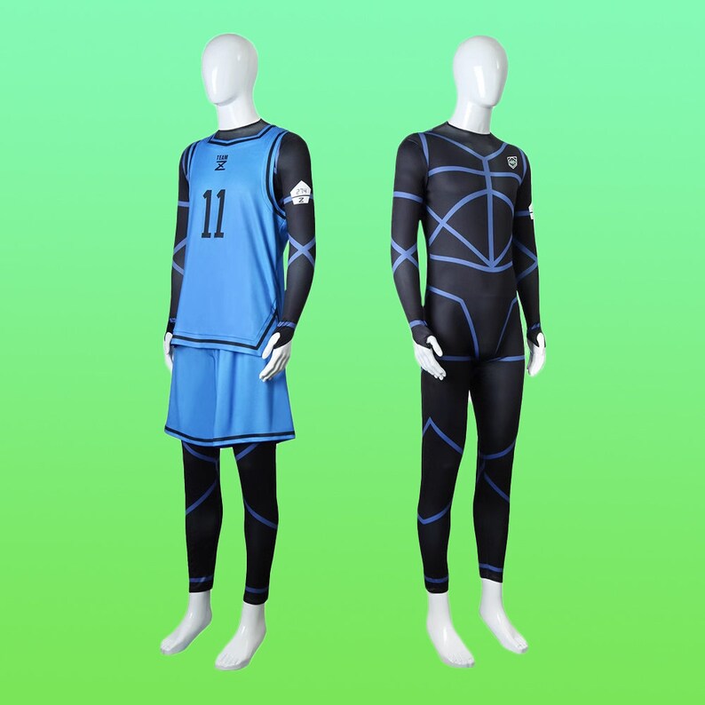 Isagi Yoichi Cos Costumes, Isagi Yoichi Full Set, Blue Lock Inspires Costumes, Soccer Uniform, Halloween Cos Costumes Props