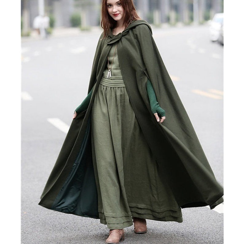 Elf Cloak, Cosplay Cloak, Hooded Cloak