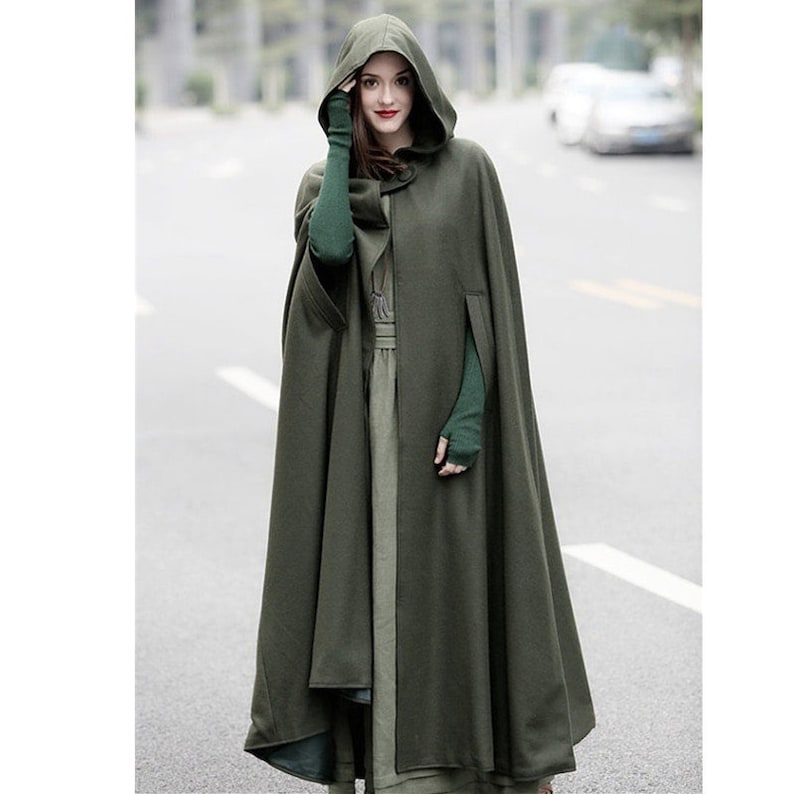 Elf Cloak, Cosplay Cloak, Hooded Cloak