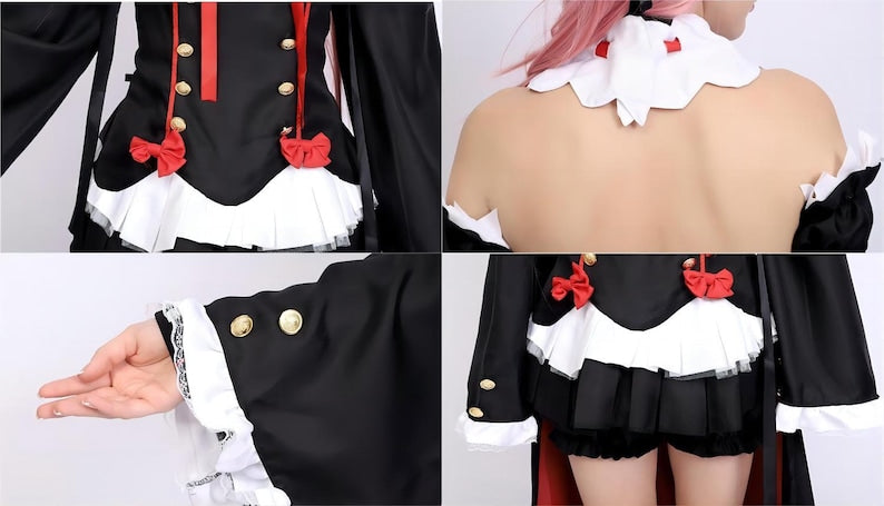 The Seraph of The End Anime, Krulu Fei Niang Micah Cosplay, Krulu Cosplay Costume, Halloween Vampire Cosplay