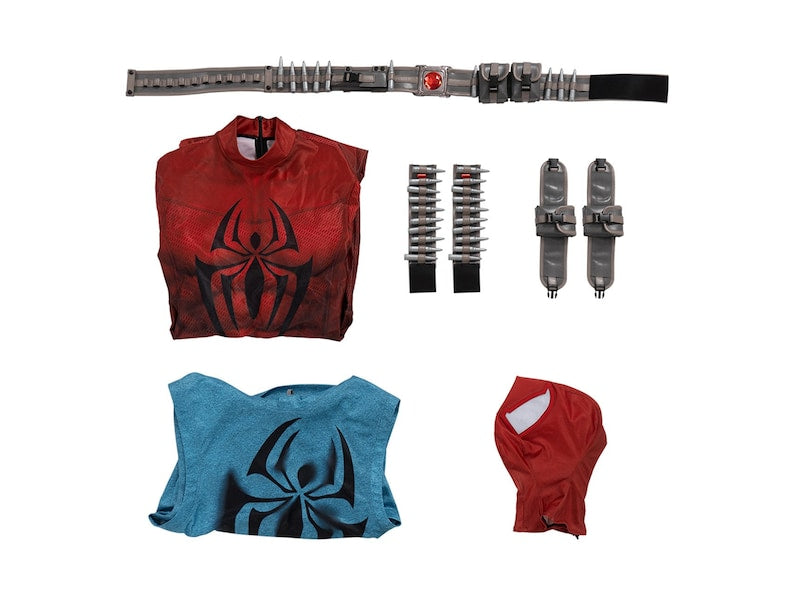 Scarlet Spider Ben Reily Costume Cosplay Jumpsuit Spider-Man Across the Spider-Verse Scarlet Spider Halloween Party Suit