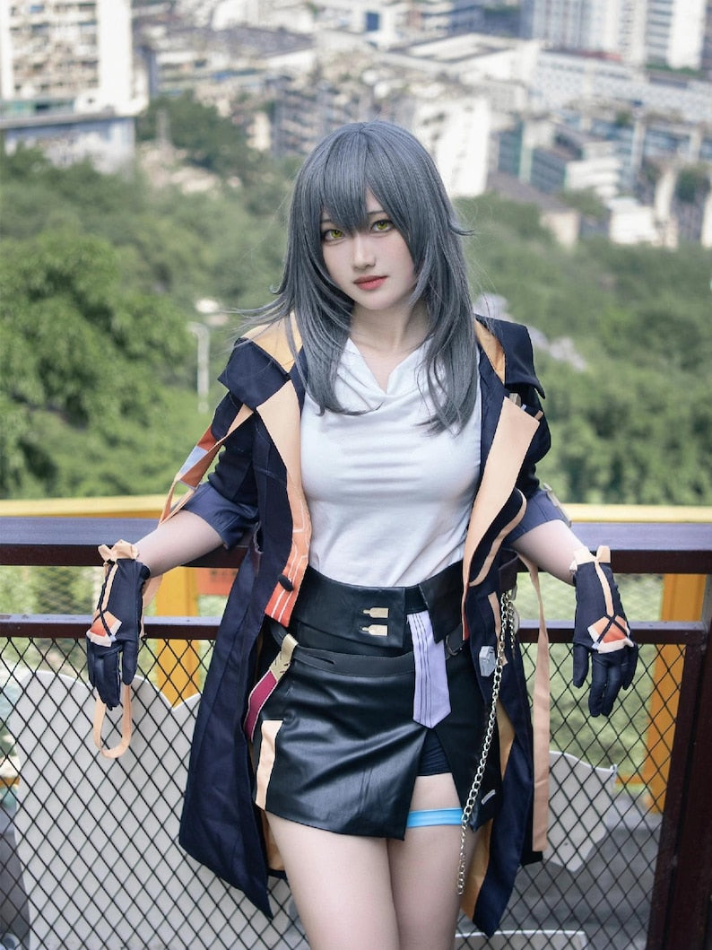 Black Star Line Railway Blazers COS clothing, female role -playing, cosplay clothing, game set, COS wigs, Halloween clothing, role -playing