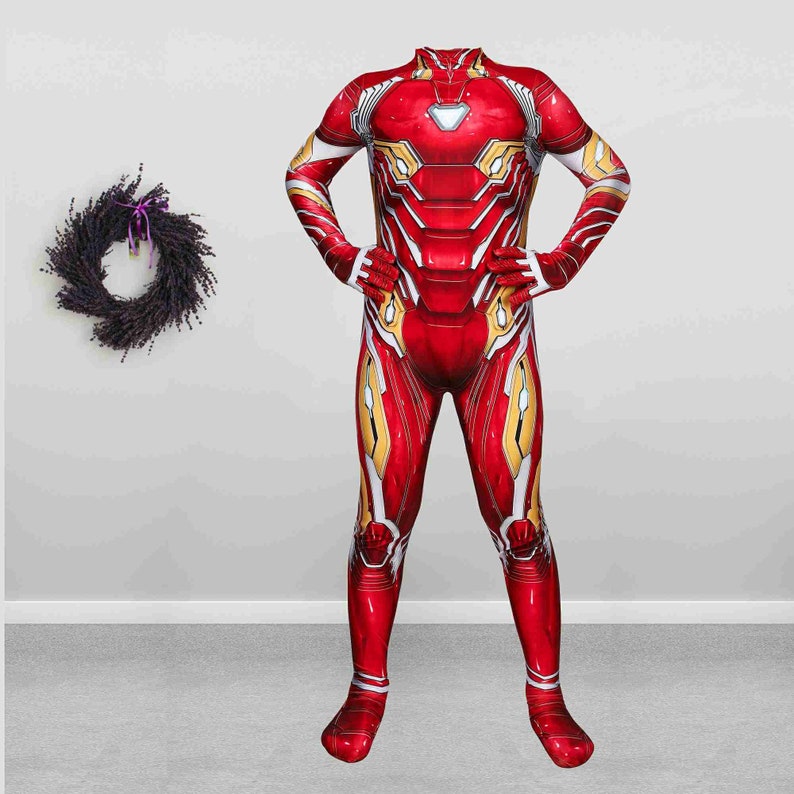 Iron Man Costume Cosplay Suit Tony Stark Avengers Endgame Halloween Outfit for Kids