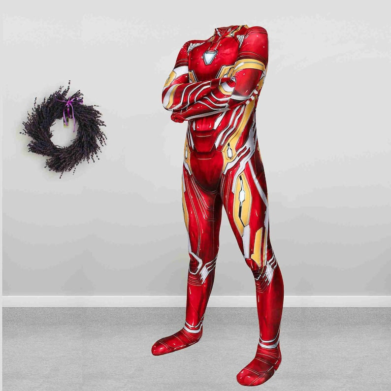 Iron Man Costume Cosplay Suit Tony Stark Avengers Endgame Halloween Outfit for Kids