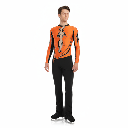 Figure Skating Training Pants Nylon Spandex Girls Women Side Stripe