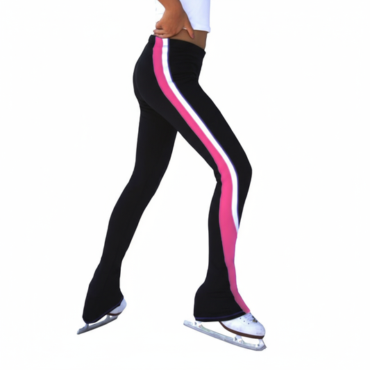 Figure Skating Competition Dress Pink Bow One Line Neck For Women And Children Rhythmic Gymnastics