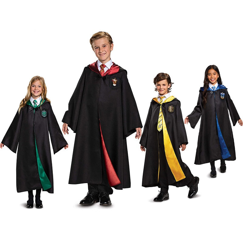 Magic Cape Cloak Robe Cosplay Accessories Harries Hermione Granger Costume Potters Scarf Glasses Gryffindor Holiday PartyGift