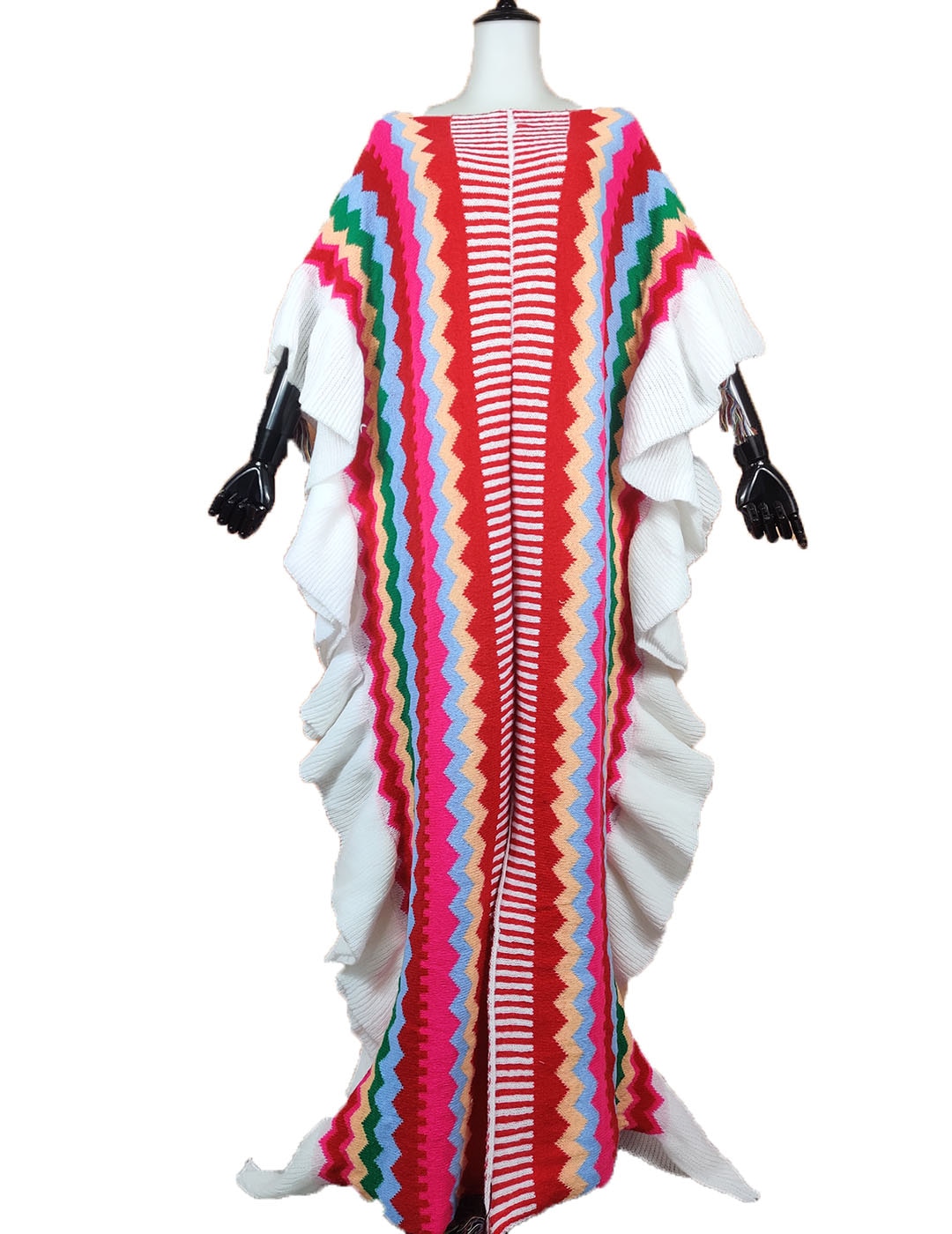 Sweater Women of Traditional Loose Feather Kafan Dress Free Size Kuwait Blogger Popular Wool Abaya
